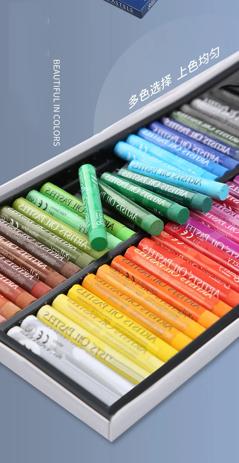 MUNGYO Artist Oil Pastel Set 12/25/50 Professional Painting Drawing Graffiti Art Crayons Washable Round Non Toxic Sticks