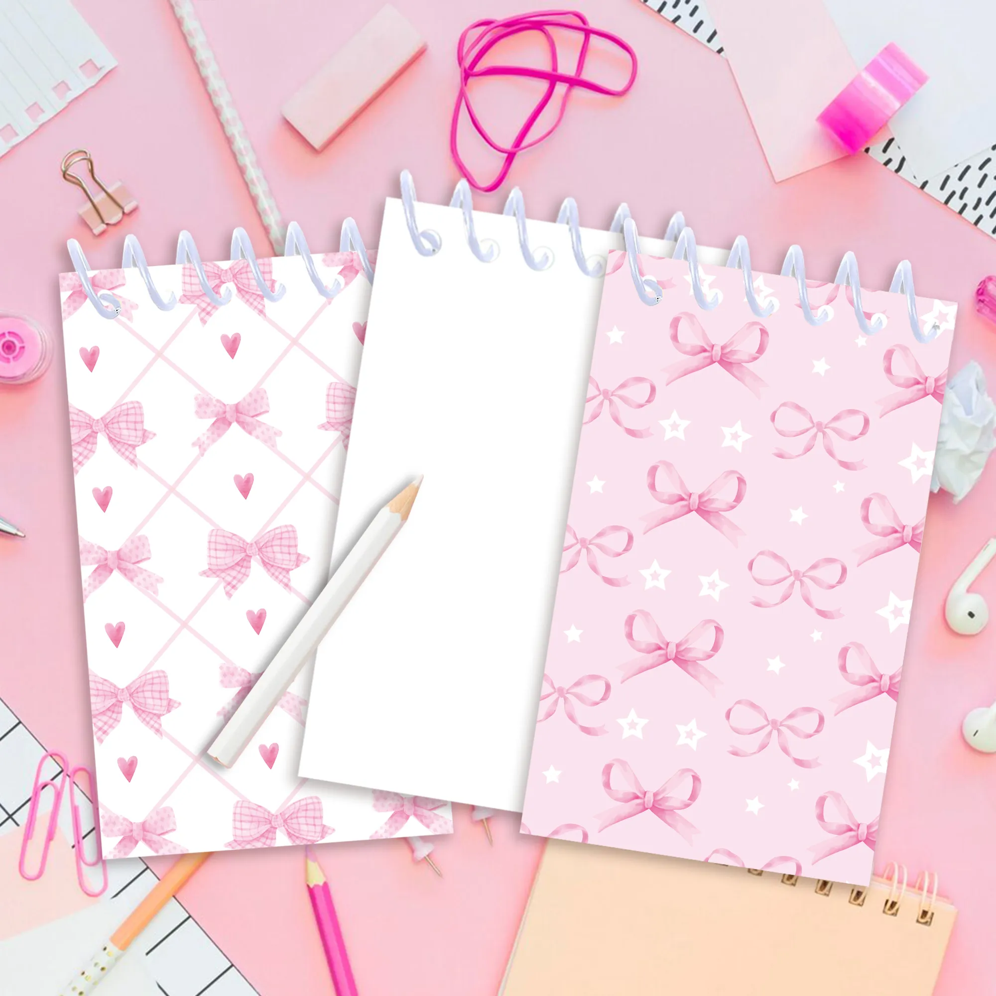 16pcs Football Mermaid Animals Mini Spiral Pocket Notebooks Memo Pad Coil Booklet Notepads For Kids Gifts Party School Diaries