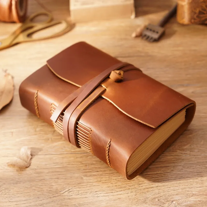 Retro Travel Journal Writing Notebook Diary Leather Bound Notepad Handmade Sketchbook Gift for students Adults Teachers