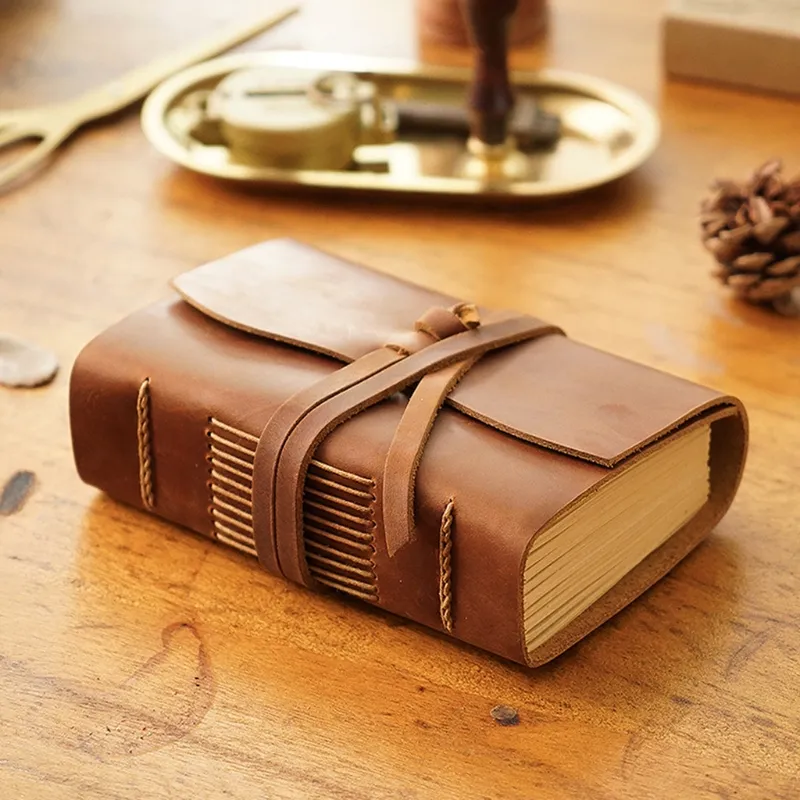 Retro Travel Journal Writing Notebook Diary Leather Bound Notepad Handmade Sketchbook Gift for students Adults Teachers