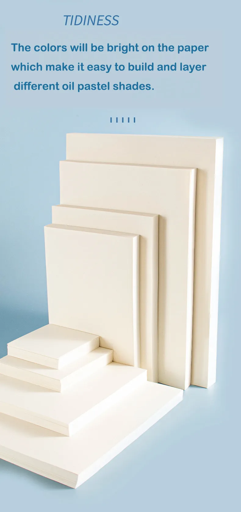 50 Sheets Art Supplies Oil Pastel Paper 200gsm Chalk Coloring Crayons Painting Books Acid Free Natural Colortones Drawing