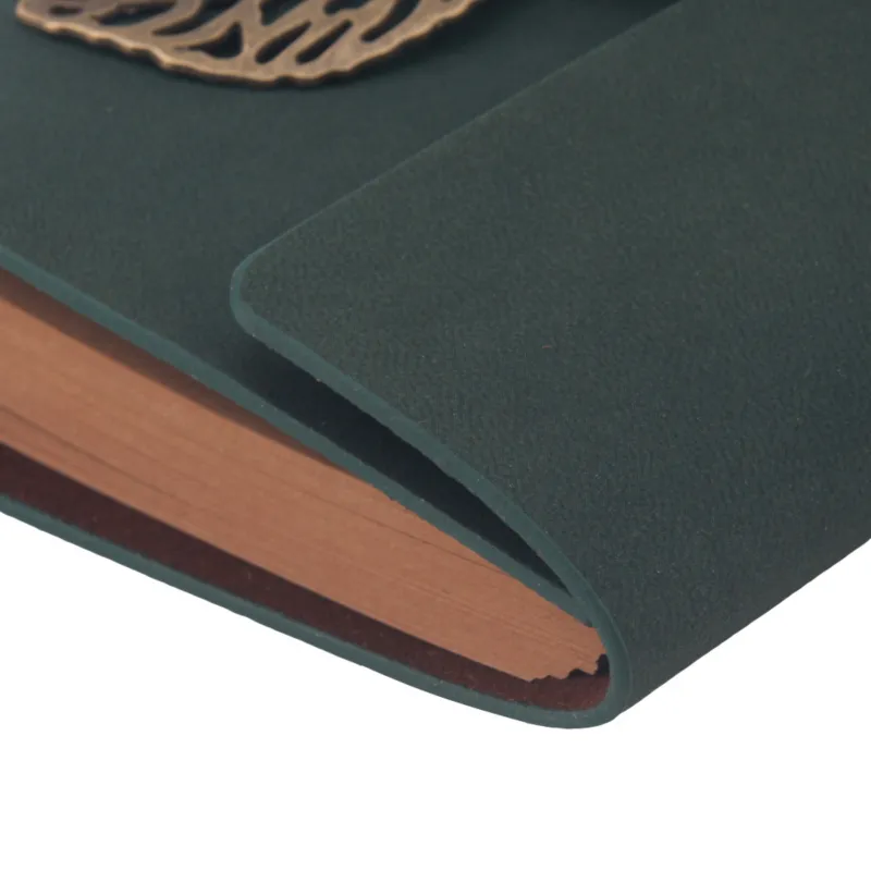 1PC Retro Leaf Notebook School Office Stationery Diary Notepad Literature PU Leather Note Book Traveler Journal Planners Gifts