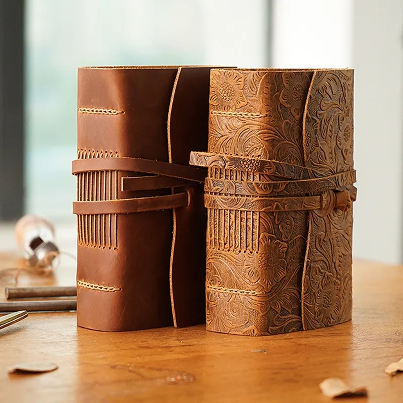 Retro Travel Journal Writing Notebook Diary Leather Bound Notepad Handmade Sketchbook Gift for students Adults Teachers