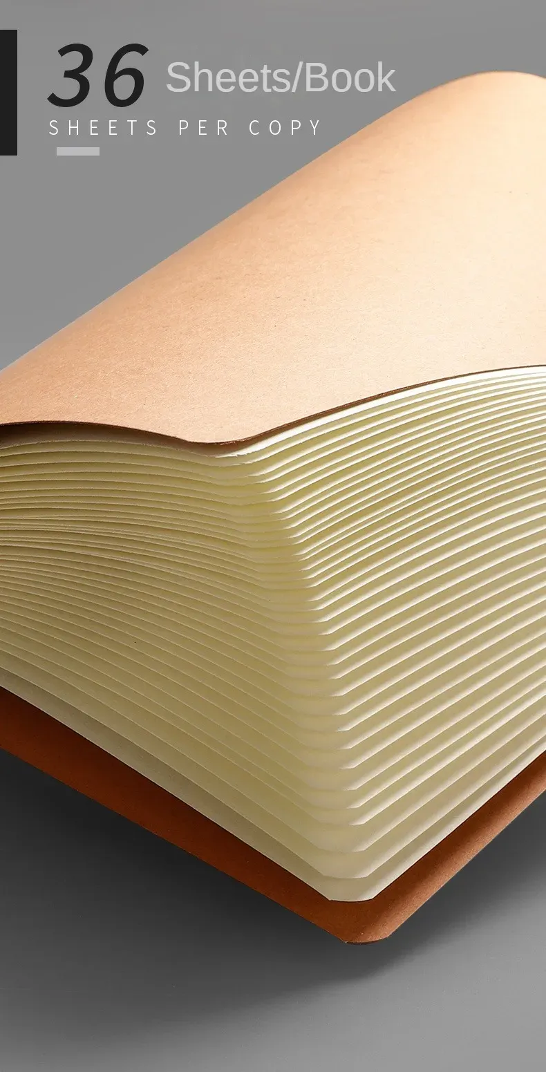 Notebook A5 Kraft Cover Vintage Diary Blank/grid/lined Stationery Planner Writing Paper for Students School Office Supplies