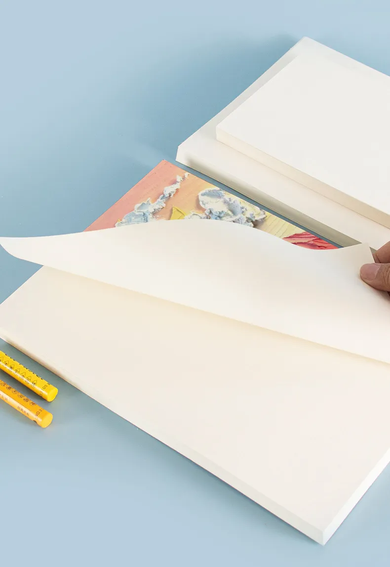 50 Sheets Art Supplies Oil Pastel Paper 200gsm Chalk Coloring Crayons Painting Books Acid Free Natural Colortones Drawing