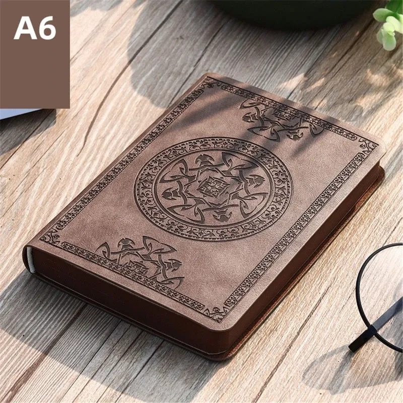 2025 New Portable Vintage Leather Notebook Diary Journal Stationery Gift Portable And Easy To Use