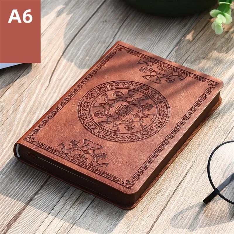 2025 New Portable Vintage Leather Notebook Diary Journal Stationery Gift Portable And Easy To Use