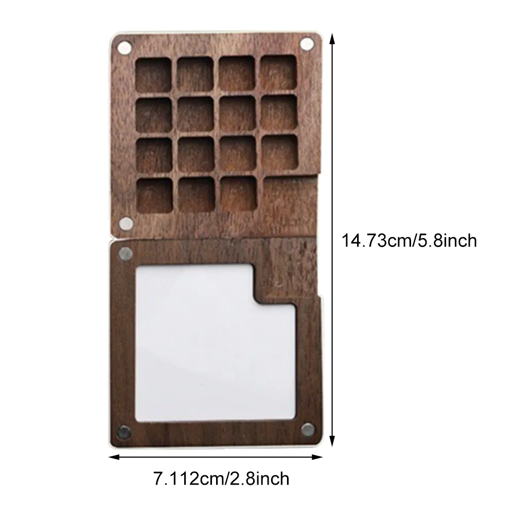 Portable Travel Watercolor Set Schmincke Watercolor 12/24 Colors Mini Walnut Paint Box Sketchbook Student Outing Art Supplies