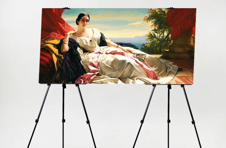 Portable Adjustable Metal Sketch Easel Sketch Drawing For Artist Art Supplies Stand Foldable Travel Easel Shelf With Bag Outdoor