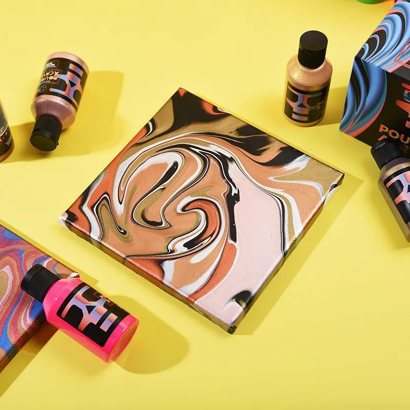 OPHIR Acrylic Pouring Paint Water-Based High Flow Arts Supply 36 Colors for Choose 100ML/Bottle TA001