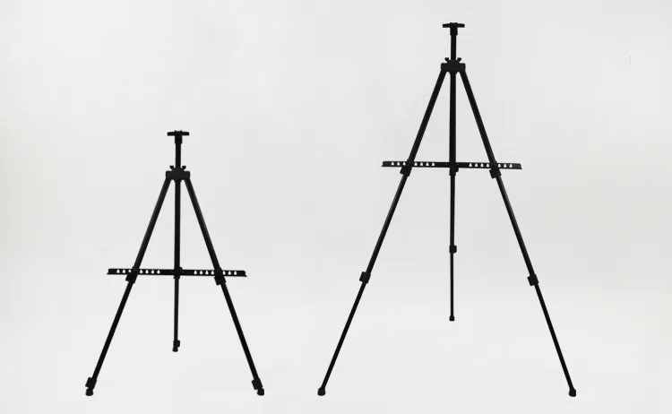 Portable Adjustable Metal Sketch Easel Sketch Drawing For Artist Art Supplies Stand Foldable Travel Easel Shelf With Bag Outdoor