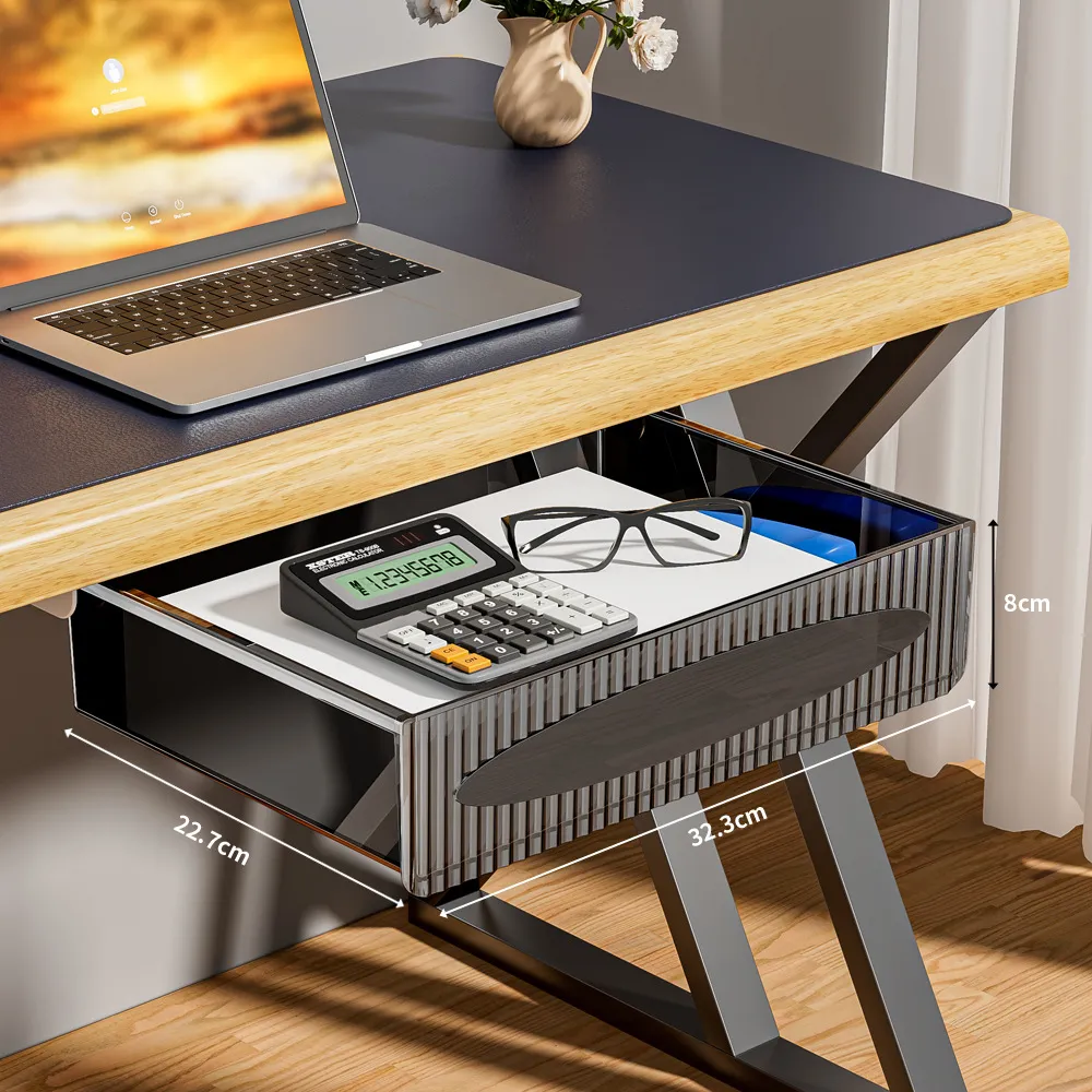 Invisible Storage Table Shelf Storage Box New Pull Out Storage Box Hanging Under Desk Drawer Large Capacity Undertable Drawer