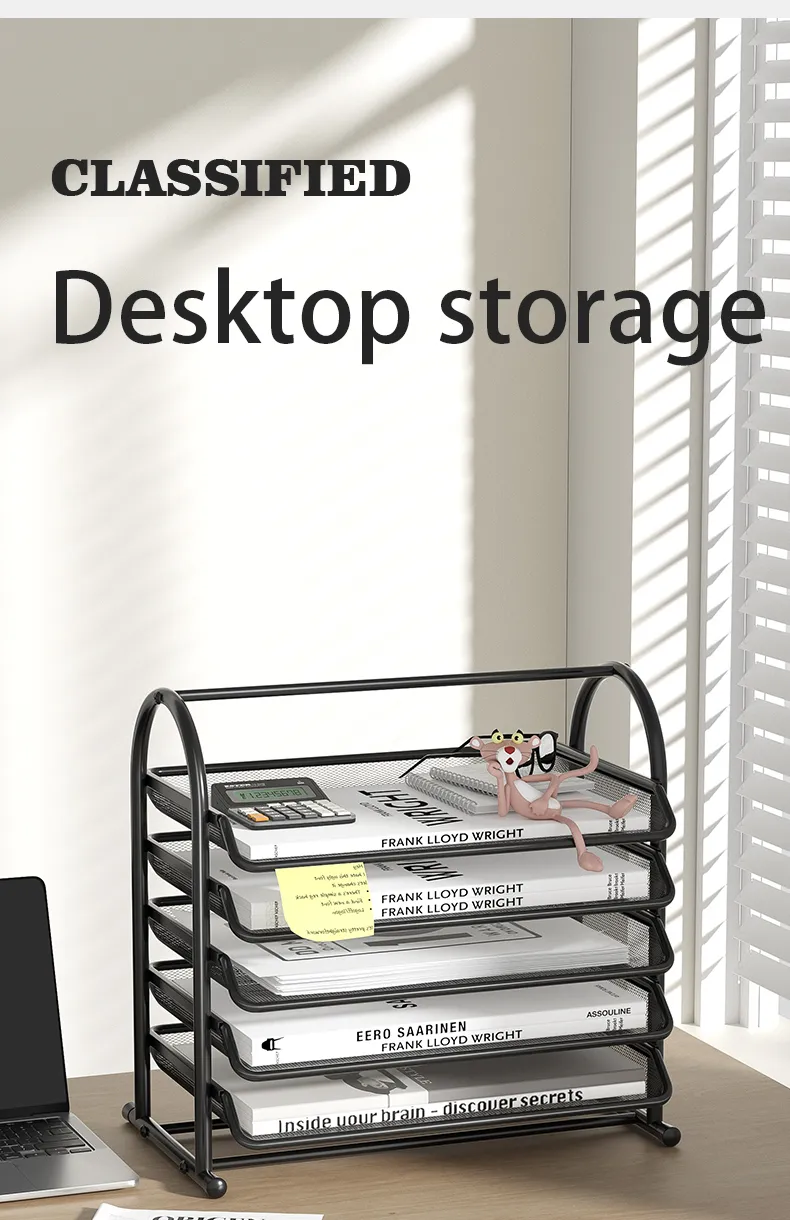 3 Tier Mesh Desk Organizers,Office Supplies Organizer,Desk Organizer Tray,File Storage,Mesh Paper Tray,File Organizer Tray