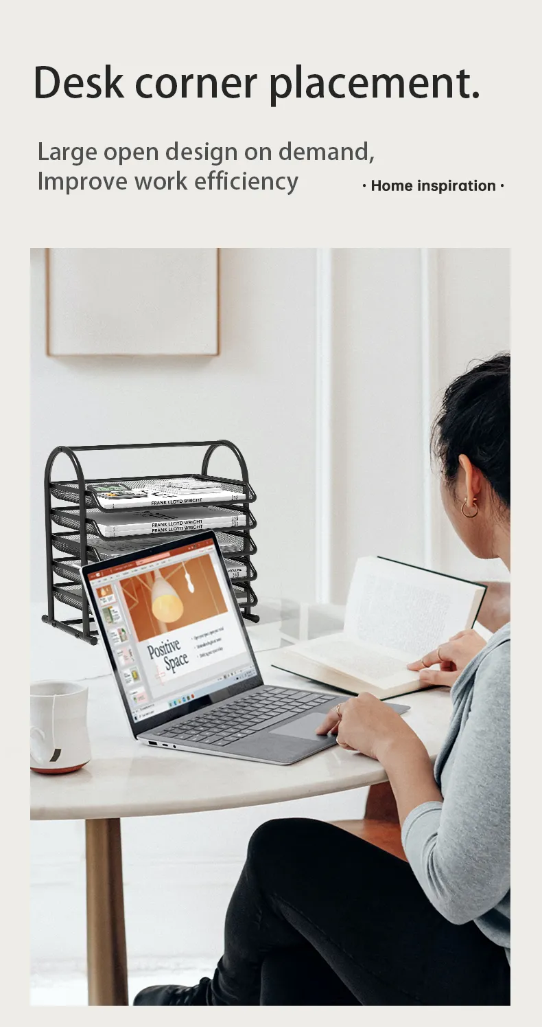 3 Tier Mesh Desk Organizers,Office Supplies Organizer,Desk Organizer Tray,File Storage,Mesh Paper Tray,File Organizer Tray