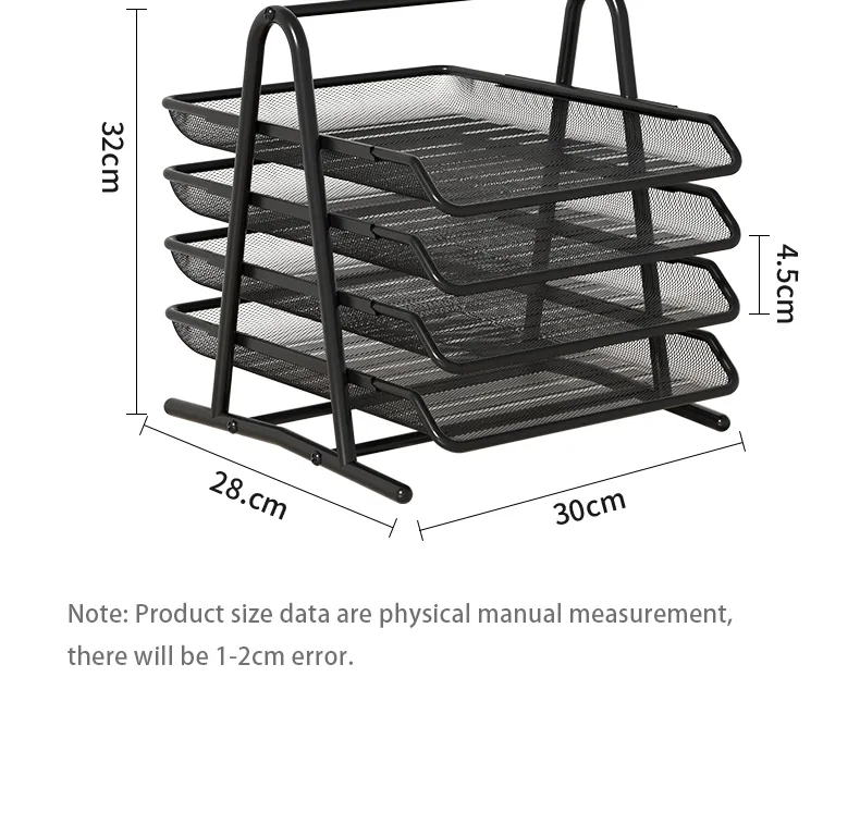 3 Tier Mesh Desk Organizers,Office Supplies Organizer,Desk Organizer Tray,File Storage,Mesh Paper Tray,File Organizer Tray