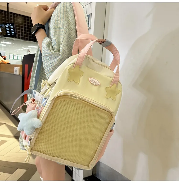 Ita Backpack Autumn High-capacity Canvas School Bag Transparent Preppy Style Girls Rucksack Teenage Display Bolsa Mujer Сумка