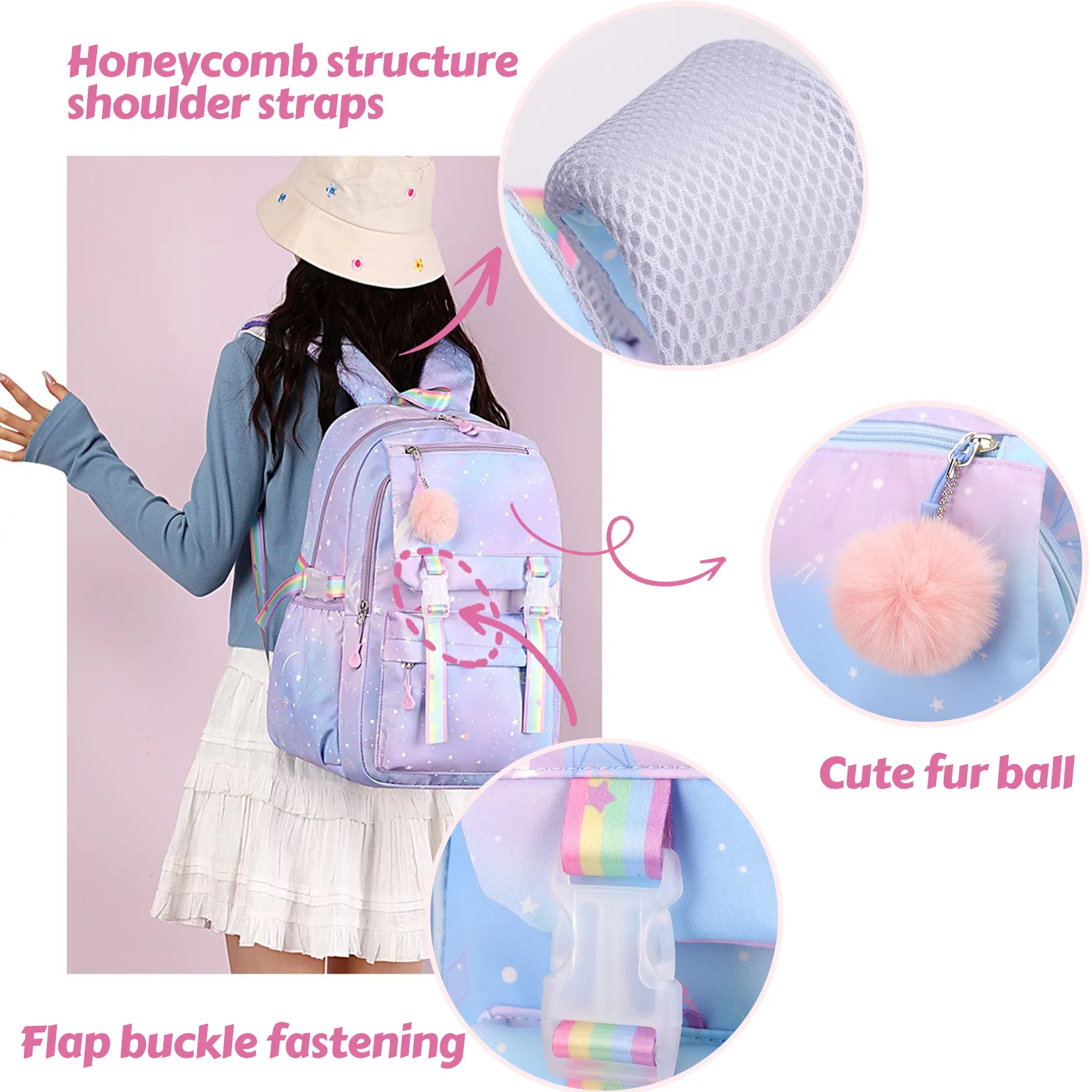 My Little Pony Backpack Boys Girls Bookbag Bag Student Teenager Children Knapsack Schoolbag Rucksack Mochila Kid Birthday Gift