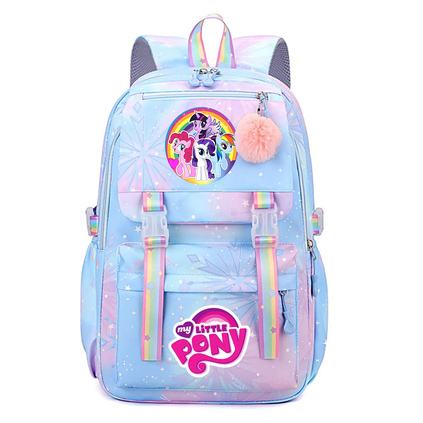 My Little Pony Backpack Boys Girls Bookbag Bag Student Teenager Children Knapsack Schoolbag Rucksack Mochila Kid Birthday Gift