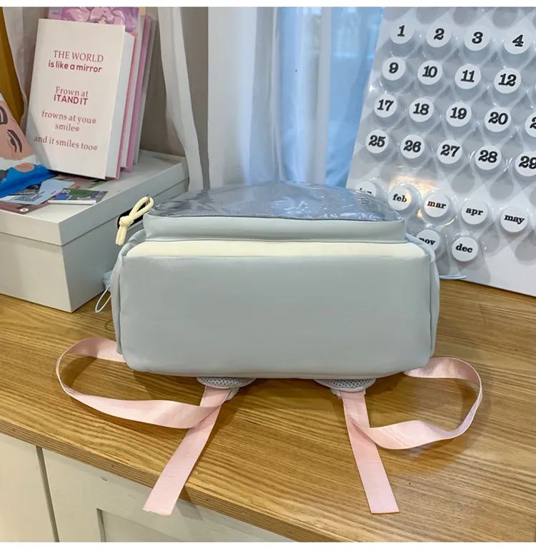 Ita Backpack Autumn High-capacity Canvas School Bag Transparent Preppy Style Girls Rucksack Teenage Display Bolsa Mujer Сумка