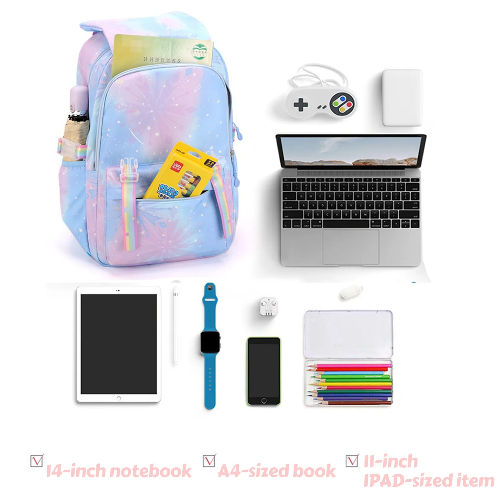 My Little Pony Backpack Boys Girls Bookbag Bag Student Teenager Children Knapsack Schoolbag Rucksack Mochila Kid Birthday Gift