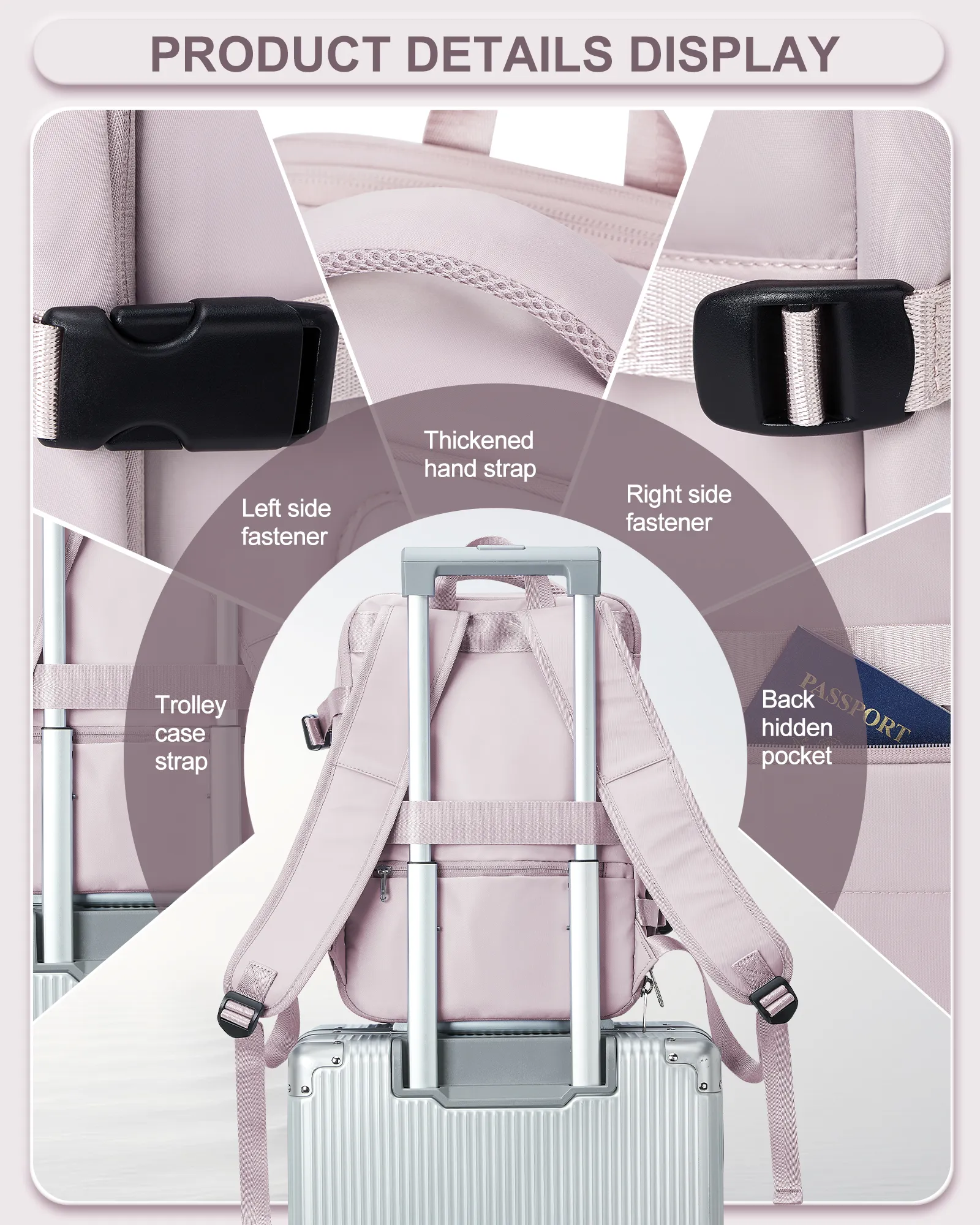 Women's Backpack Travel Suitcase Cabin Bag Aircraft Ryanair 40x20x25 Airplane Travel Bag Men Laotop Backpack Wizzair Carry On