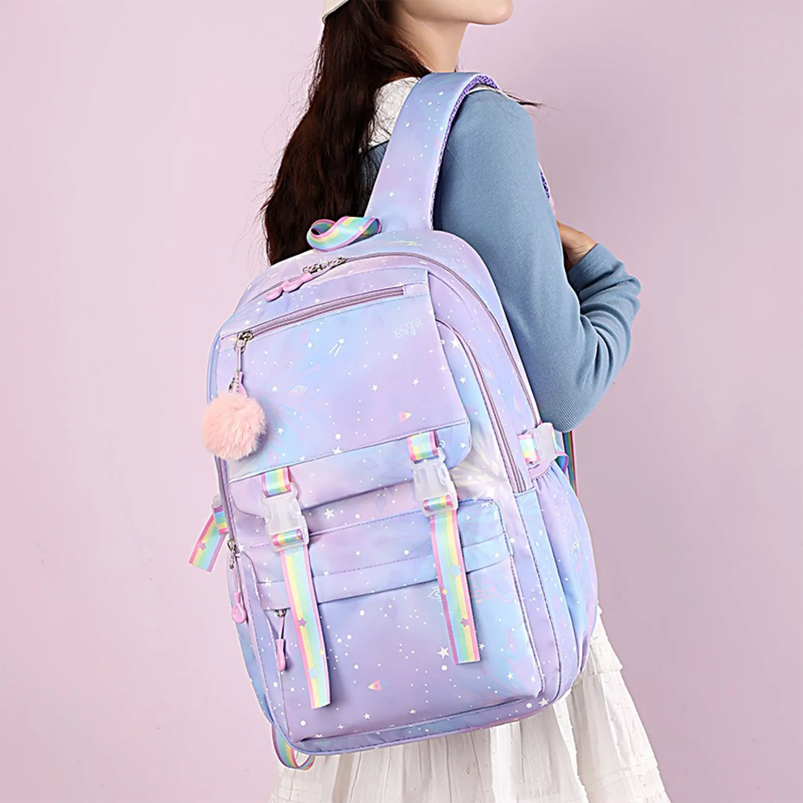 My Little Pony Backpack Boys Girls Bookbag Bag Student Teenager Children Knapsack Schoolbag Rucksack Mochila Kid Birthday Gift