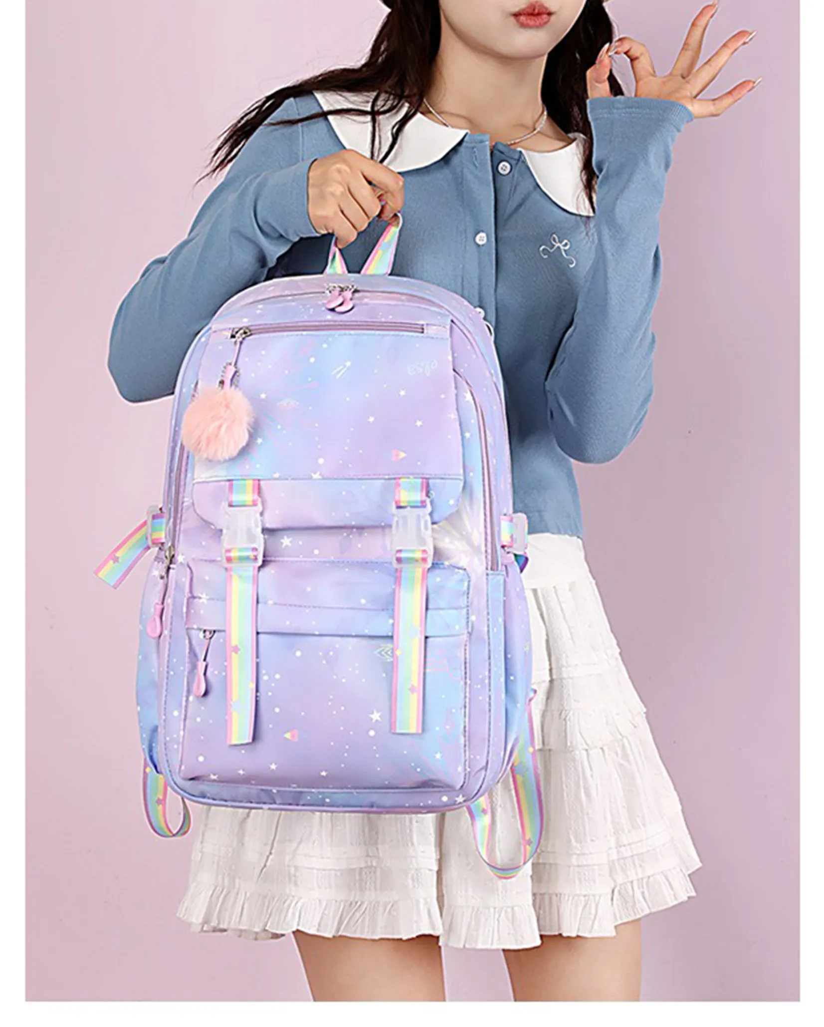 My Little Pony Backpack Boys Girls Bookbag Bag Student Teenager Children Knapsack Schoolbag Rucksack Mochila Kid Birthday Gift