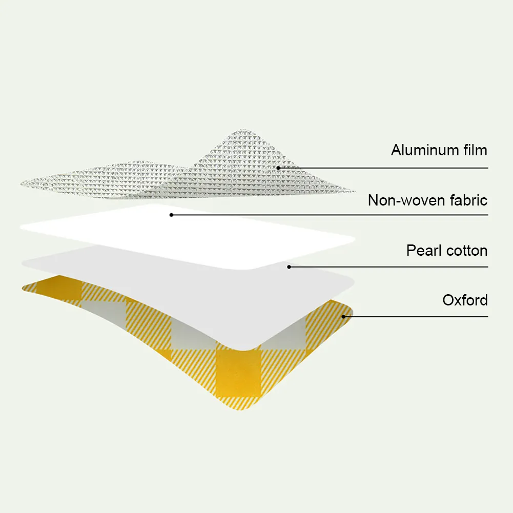 Outdoor Thickened Insulated Lunch Handbags Large Capacity Camping Storage Bags Waterproof Checkered Picnic Cold Protection Totes