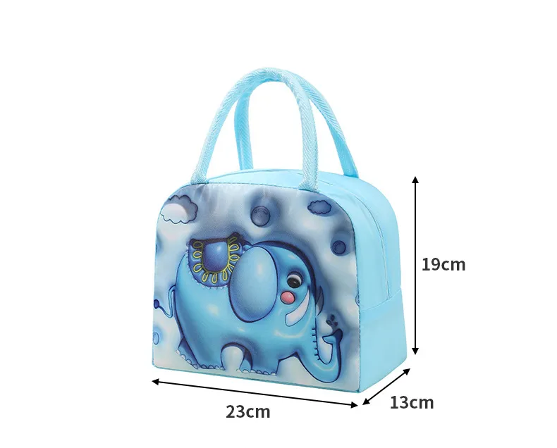 Kids Lunch Bag for School Portable Thermal Bag Children Cartoon Insulated Lunch Bag Cooler Bento Pouch Dinner Container Handbags