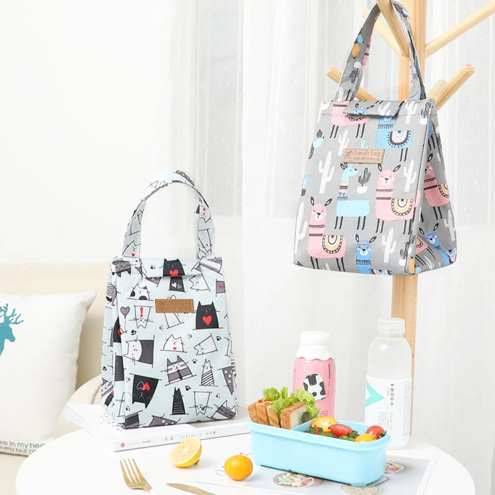 Oxford Cloth Insulated Lunch Bag Camping Food Drink Cooler Bag Picnic Travel Bag Waterproof Food Storage Box for Adult Kids