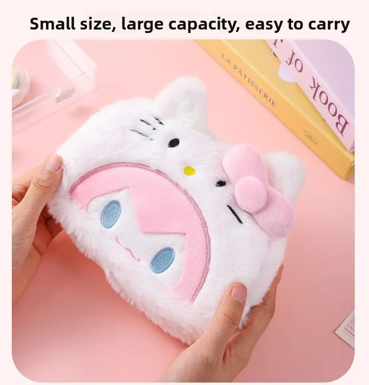 Miku Plush Pencil Case Large Capacity Cartoon Stationery Bag Cute Creative Design For Students Kawaii Hatsune Miku Gift for Girl