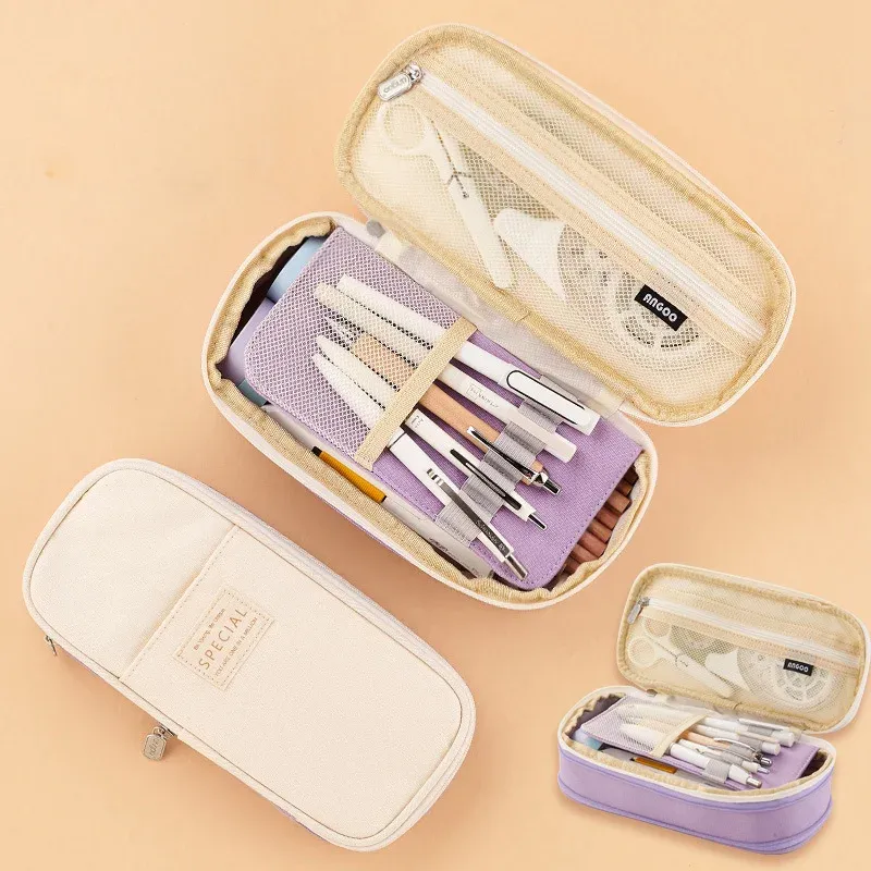 Kawaii Pencil Cases Large Capacity Pencil Bag Pouch Holder Box for Girls Office Students Organizer School Stationery Supplies