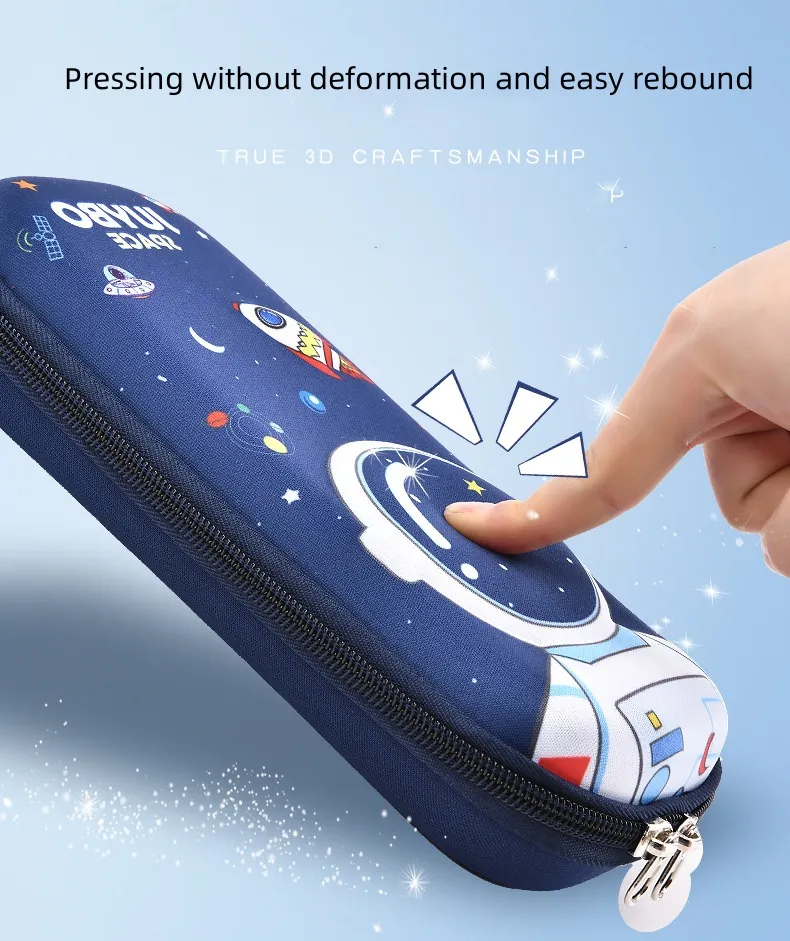 3D 230mm *100mm *50mm  Pencil Case EVA Large Capacity Waterproof Pencil Box for Student School Supply Stationery Pencil Case