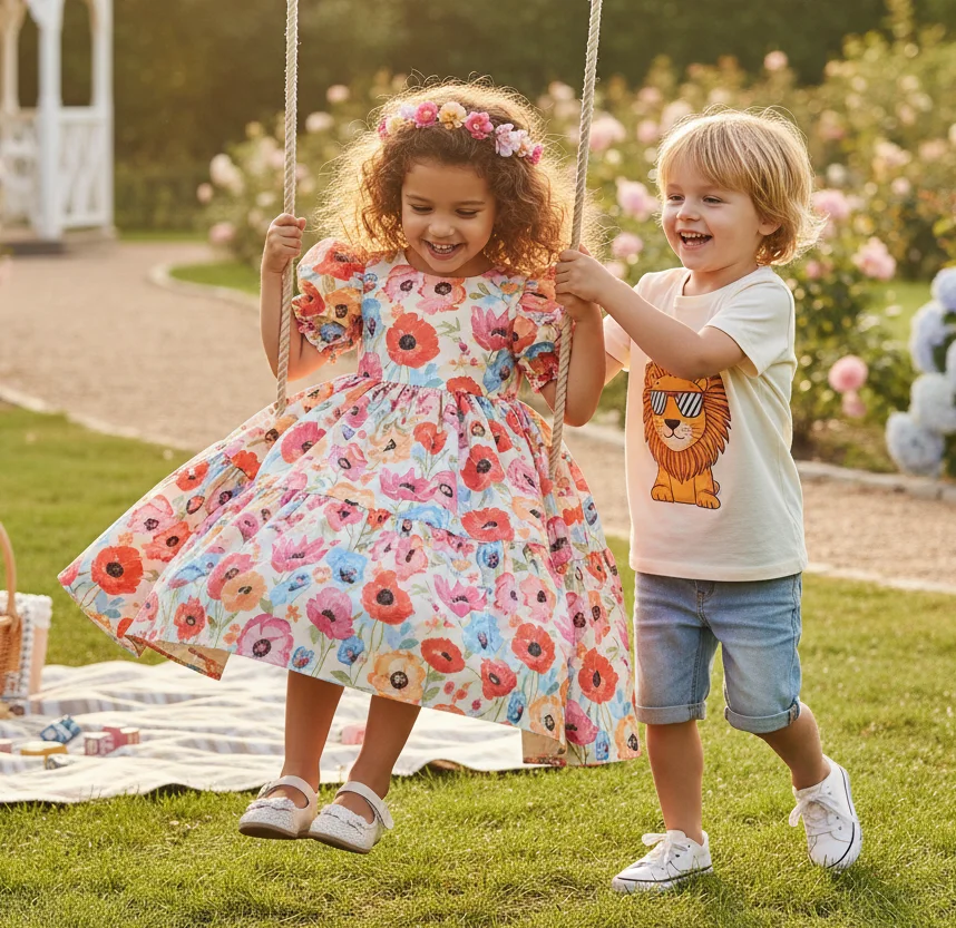 Stylish & Comfortable Kids Clothing: Dresses, Tees, and Shorts for Every Occasion