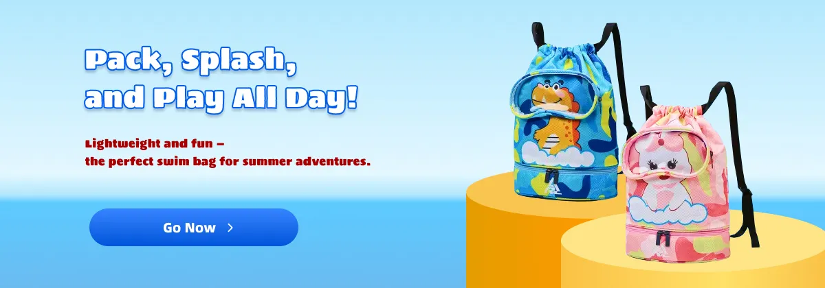 1PCS Swim Bag for Kids Drawstring Backpack for Boys Lightweight Beach Backpack Swimming Pool Sports Gym String Bag