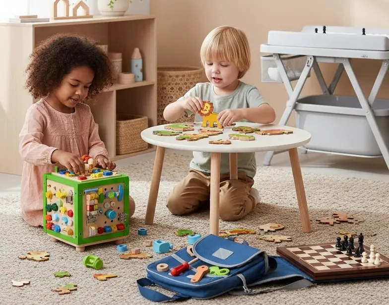 Smart Play, Happy Kids: Montessori Toys, Role Play & Travel Games with Practical Nursery Gear
