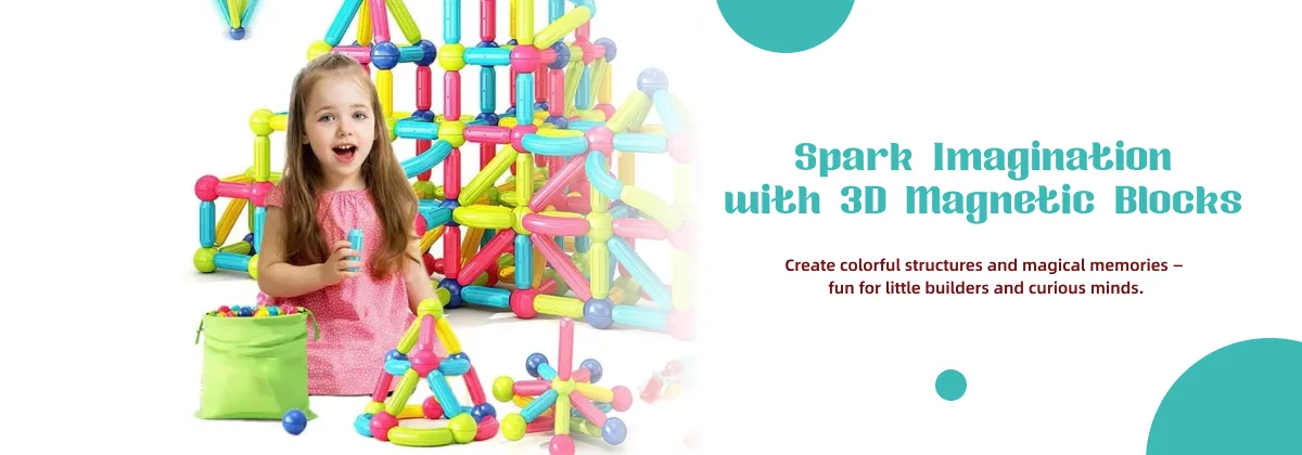 Montessori Educational Toy Magnetic Building Blocks Toy Magnetic Construction Set Magnet Ball Sticks Rod Games For Kids Baby